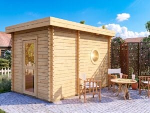 Helsinki Garden Outdoor Sauna 3.6m x 2.4m (45mm)