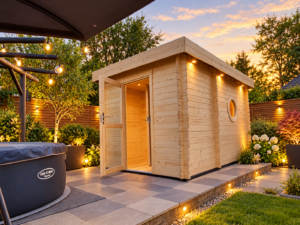 Helsinki Garden Outdoor Sauna 3.6m x 2.4m (45mm)