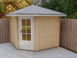 DanniannPro Corner Log Cabin 2.6m x 2.6m (40mm)
