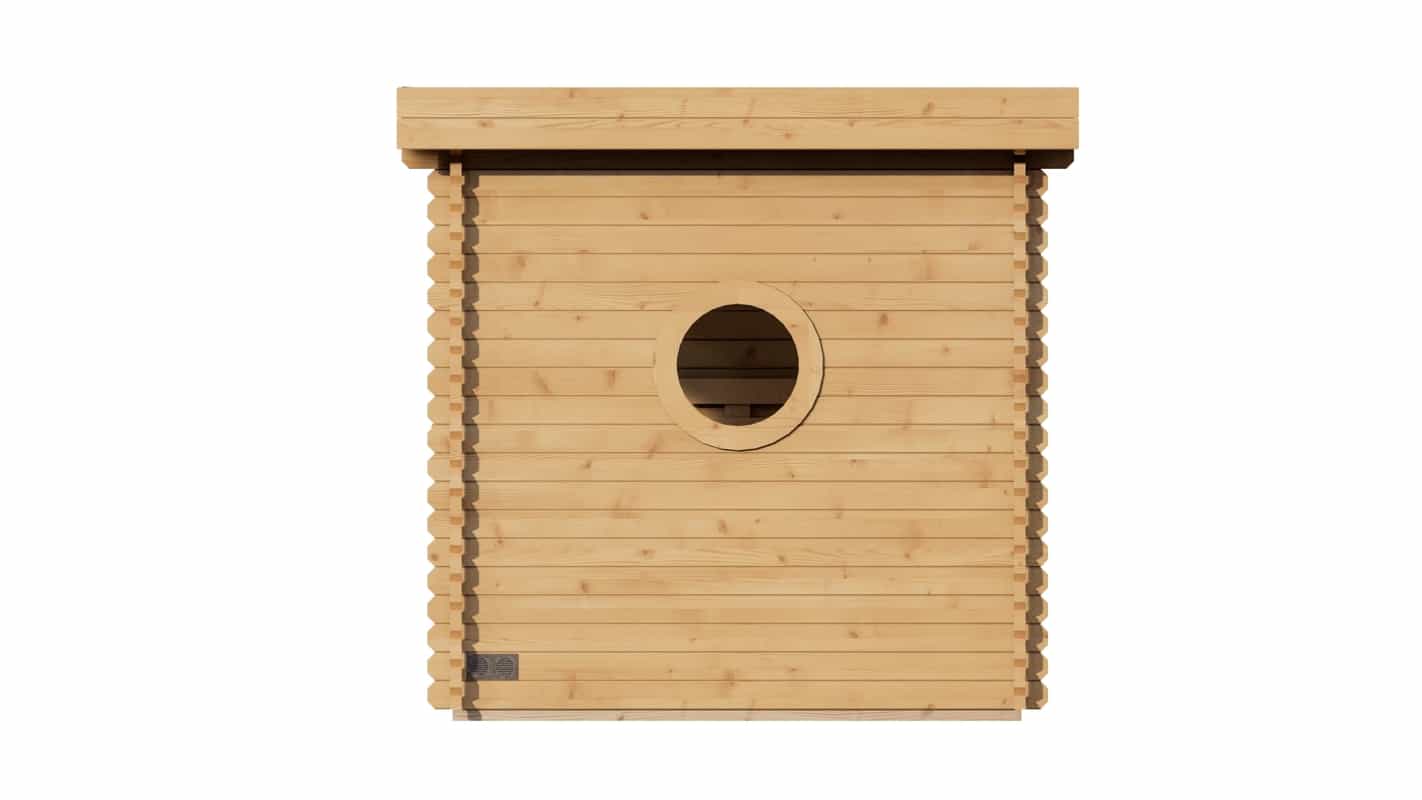 Oreo Outdoor Garden Sauna 2.4m x 2.4m (45mm) - Image 8