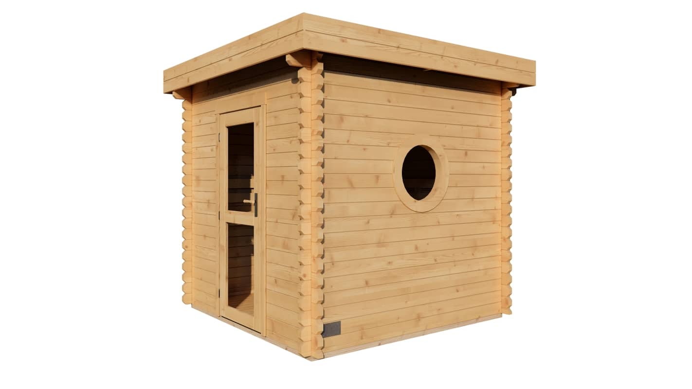 Oreo Outdoor Garden Sauna 2.4m x 2.4m (45mm) - Image 7
