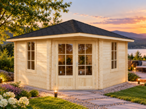 Gerda Corner Log Cabin 4m x 4m (40mm)
