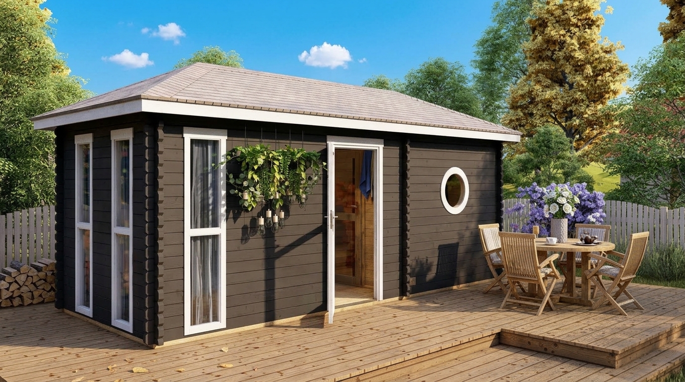 YorkPro Garden Outdoor Sauna 5.8m x 2.4m - Image 9