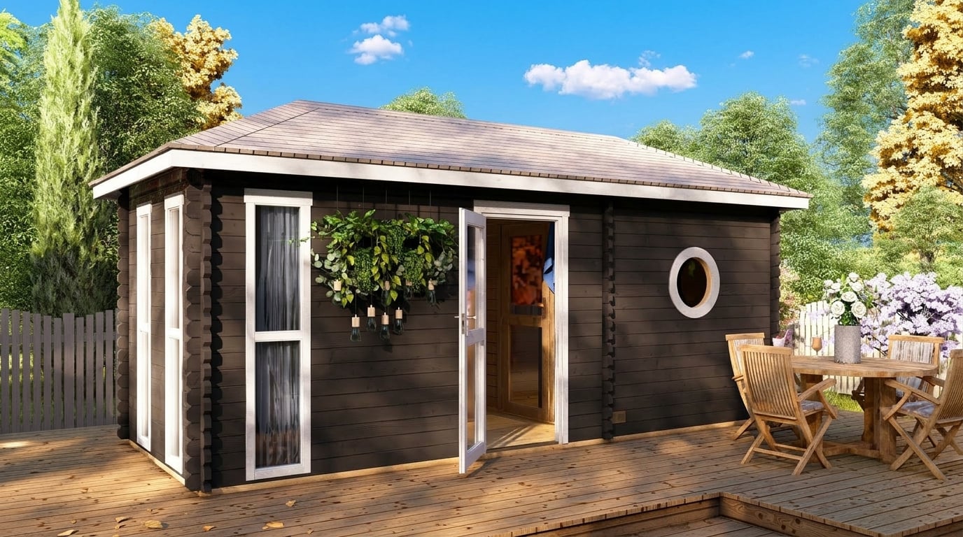 YorkPro Garden Outdoor Sauna 5.8m x 2.4m - Image 10