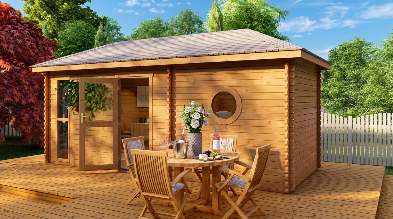 YorkPro Garden Outdoor Sauna 5.8m x 2.4m - Image 2