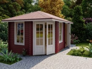 Emma Corner Log Cabin 4.5m x 3m (28mm)