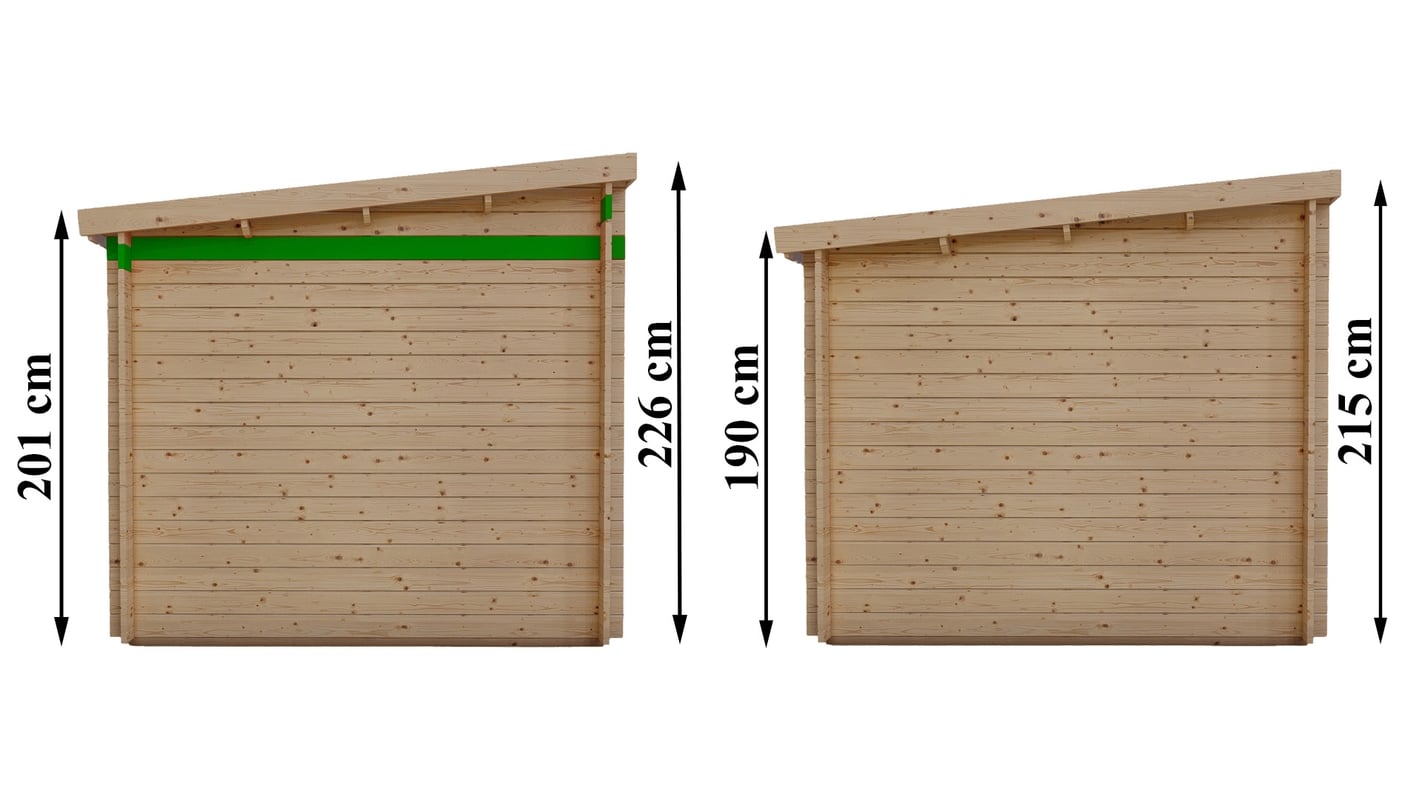AleskaMini Log Cabin Summerhouse 3m x 2m (28mm) - Image 9