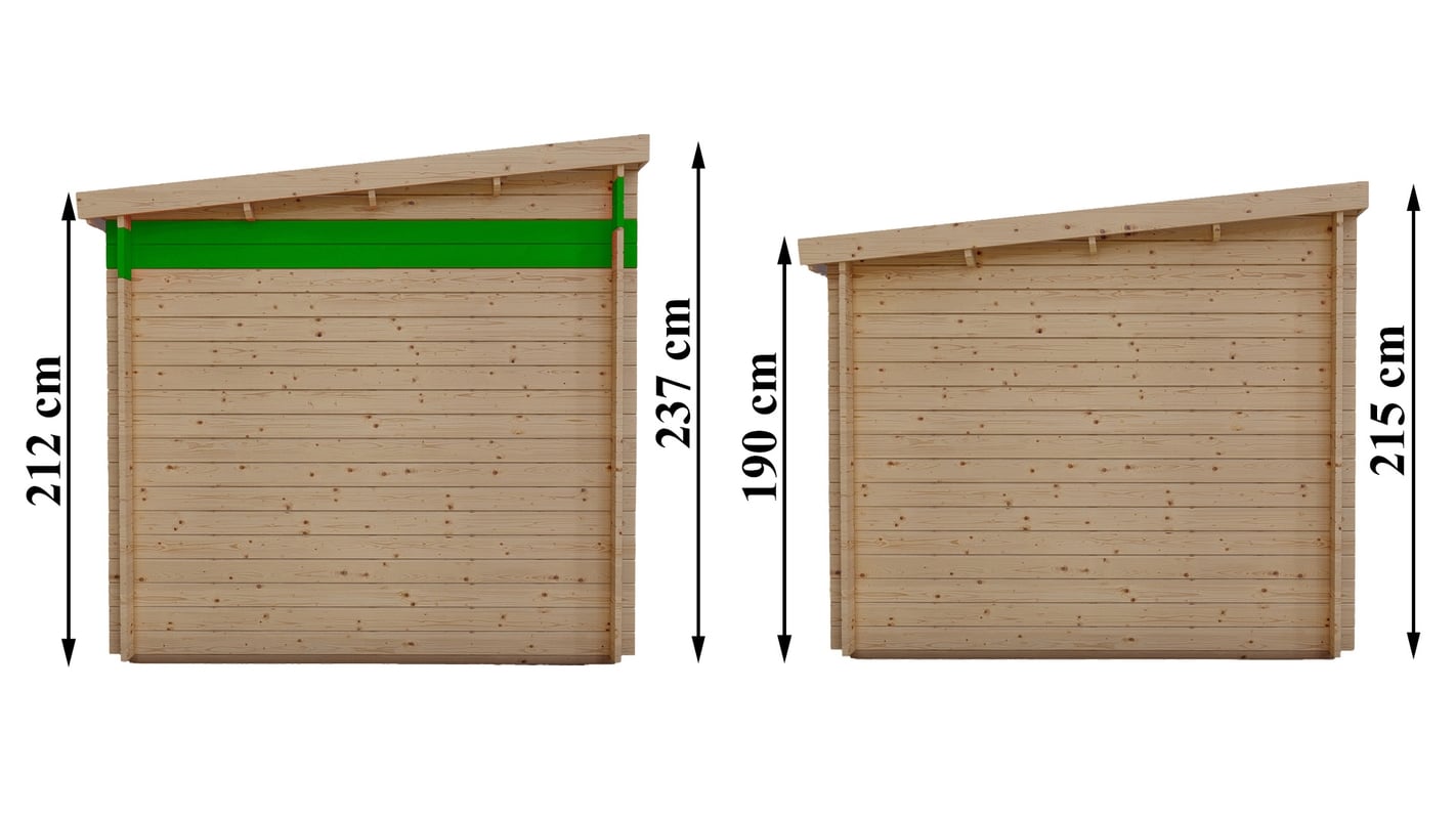 AleskaMini Log Cabin Summerhouse 3m x 2m (28mm) - Image 10