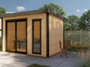 Garden Office with sliding doors VegasPro 3.6m x 3.6m (28mm)