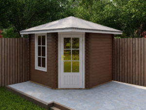 DanPro1 Corner Log Cabin 2.6m x 2.6m (40mm)